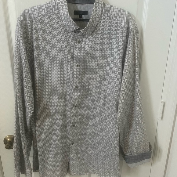 Ted Baker Black and White Geometric Shirt - Picture 1 of 3